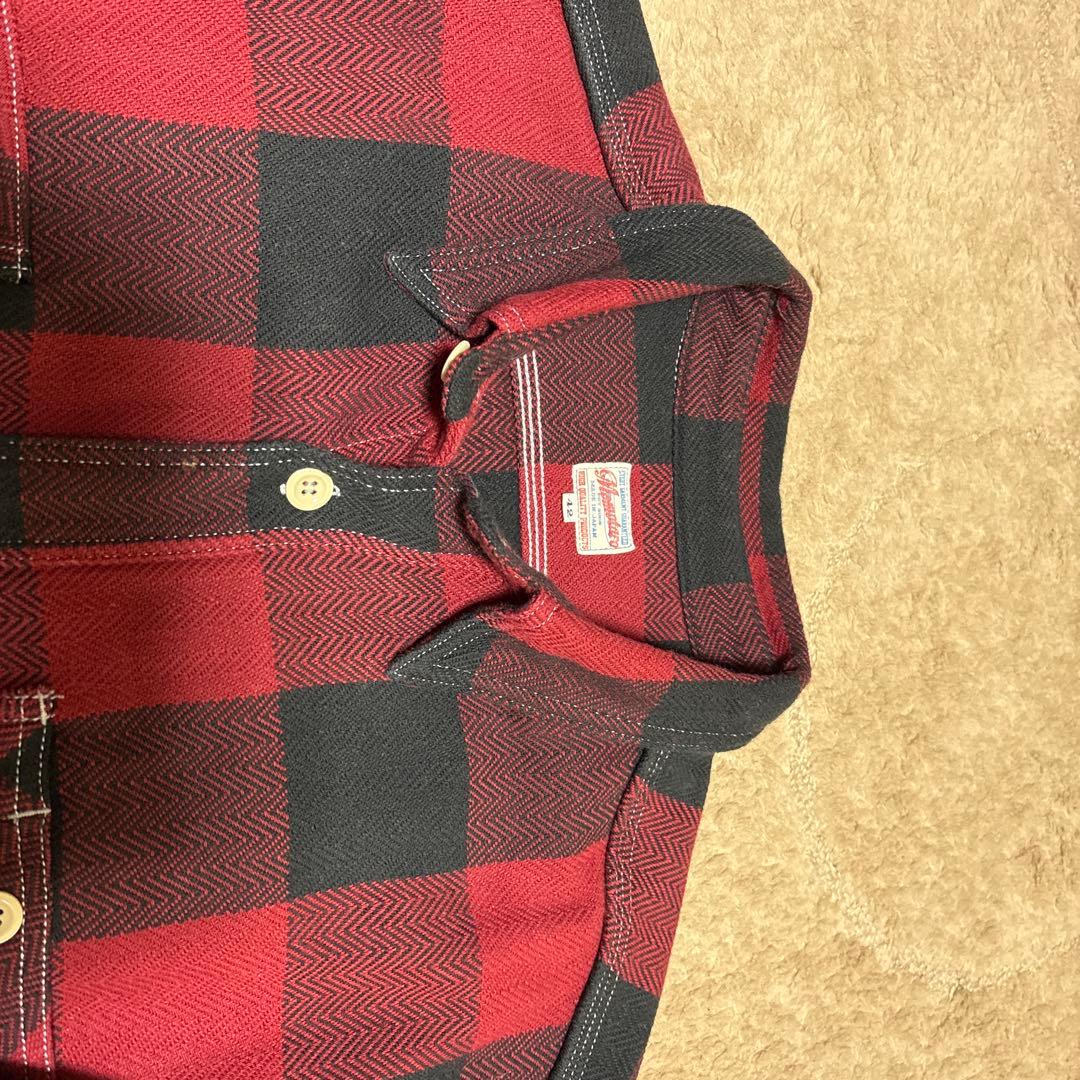 桃太郎ジーンズ　ヘビーネルシャツ　size42