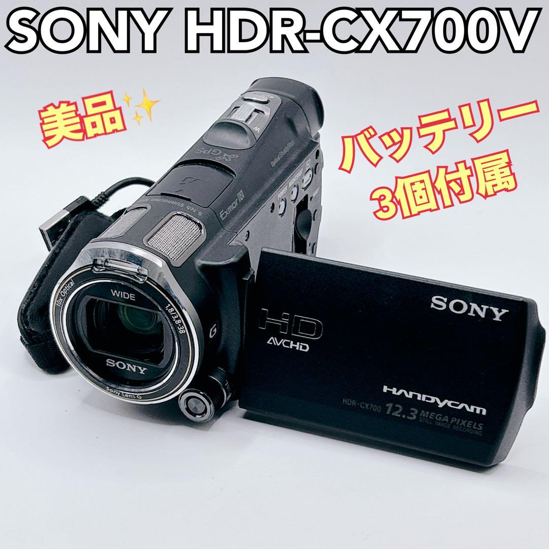 【美品】SONY HDR-CX700V ハイビジョン ビデオカメラ ハンディカム