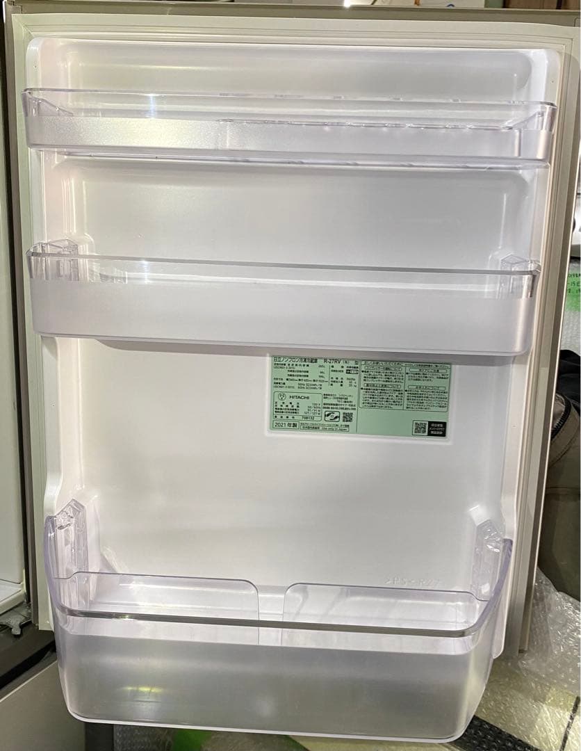 日立　ヒタチ　ノンフロン冷凍冷蔵庫　R-27RV(N) 2021年製　265L
