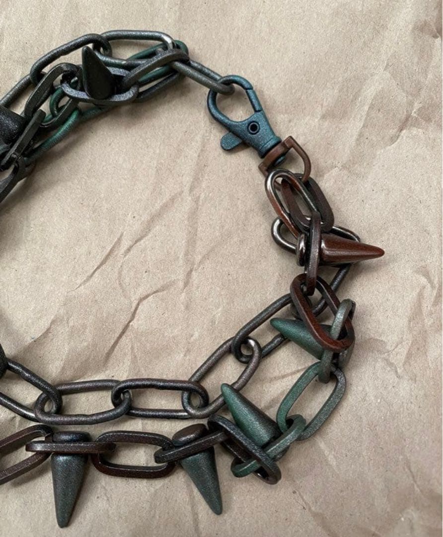 一点物 ジャンポールゴルチエハードスタッズチョーカーネックレスy2kヴィンテージ