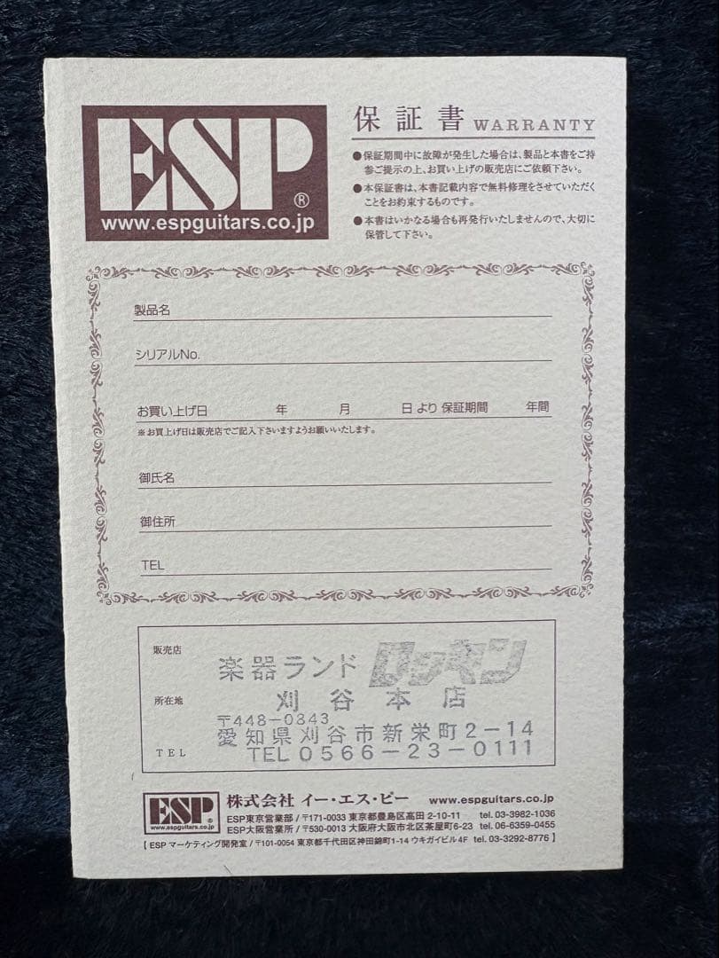 ESP エレキギター　変形ギター　AX-350