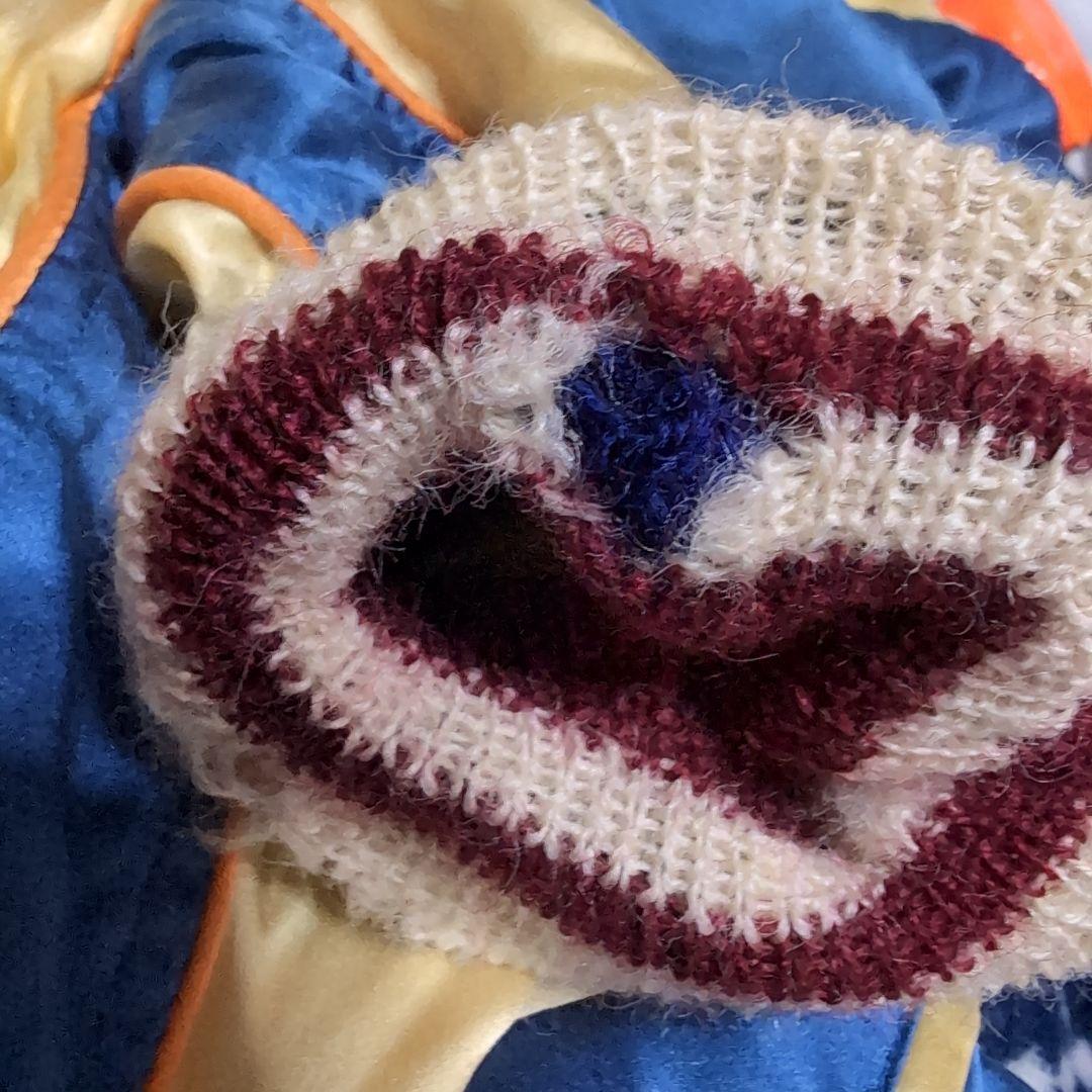 ep5 スカジャン リバーシブル 黒×青 虎×鷲 メンズS相当