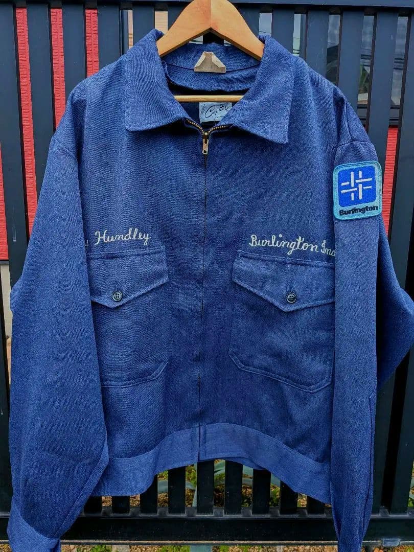 希少60s　Capital ワークジャケット ウィップコード ウールギャバ