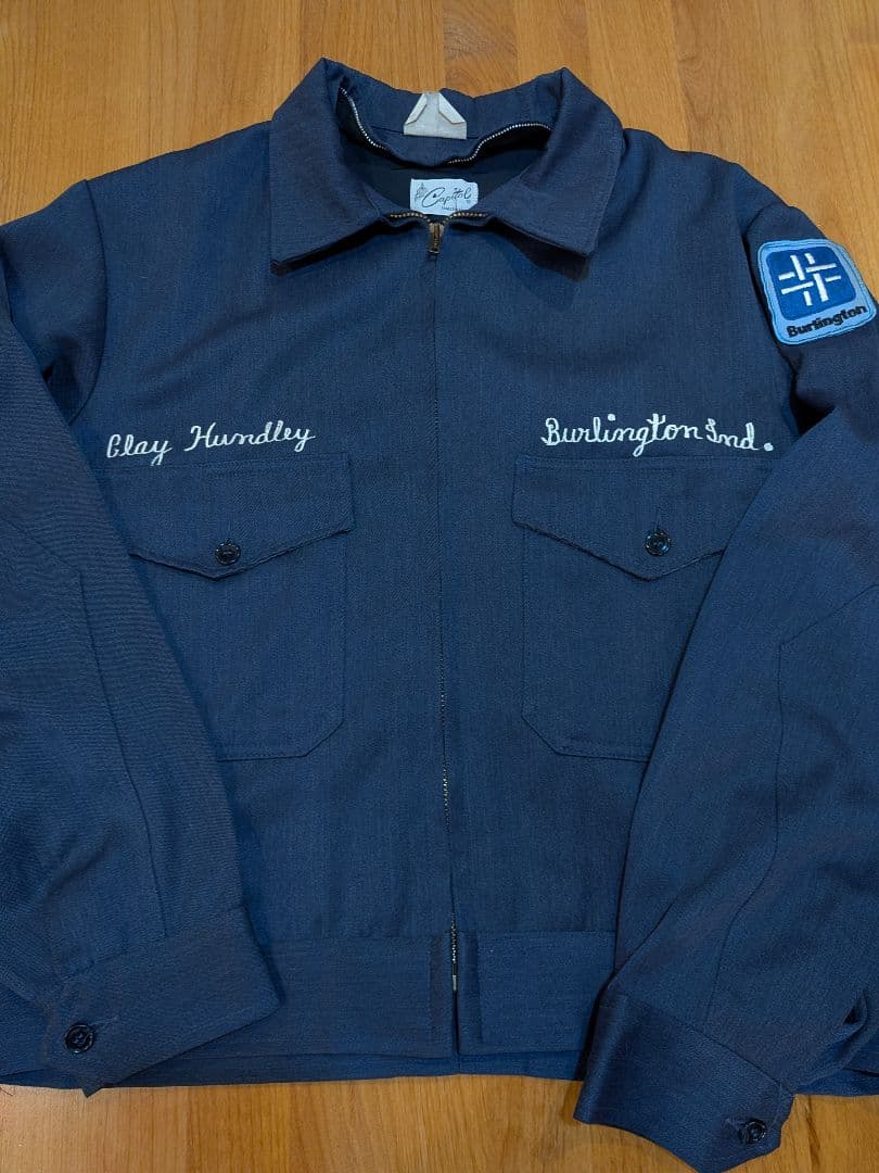 希少60s　Capital ワークジャケット ウィップコード ウールギャバ