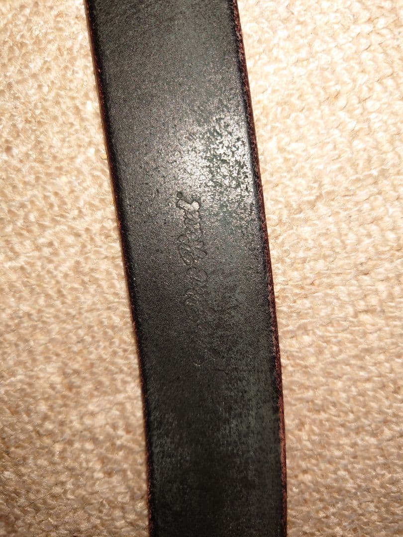 フラットヘッドプレートバックル ベルト　 FN-BE-L001