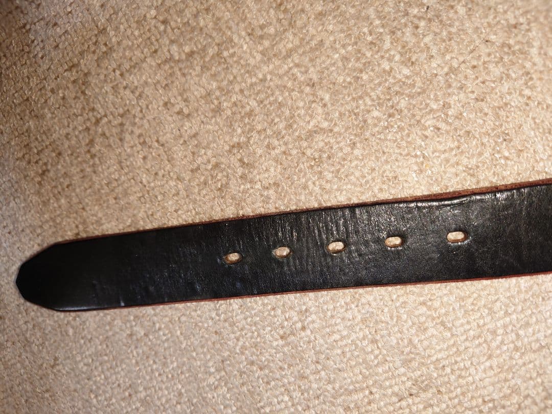 フラットヘッドプレートバックル ベルト　 FN-BE-L001