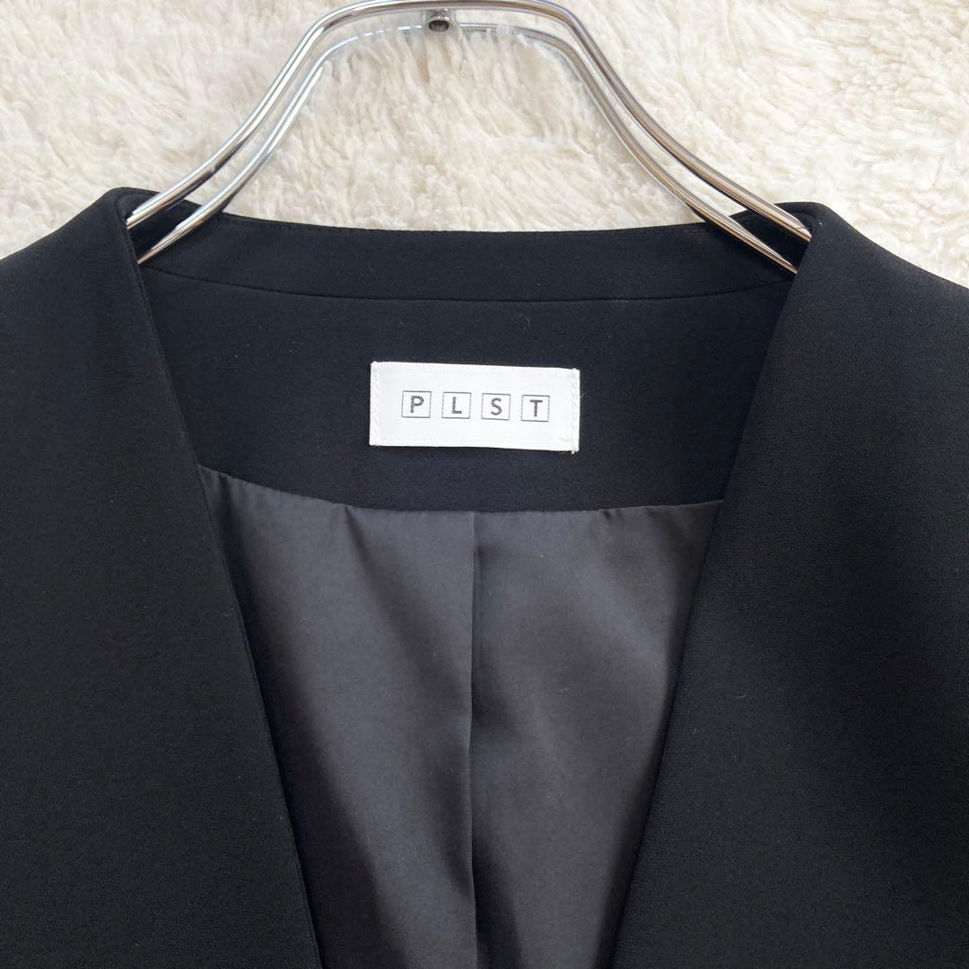 極美品・近年モデル✨PLST　トリアセブレンド　洗える　ストレッチ　黒　XS-S