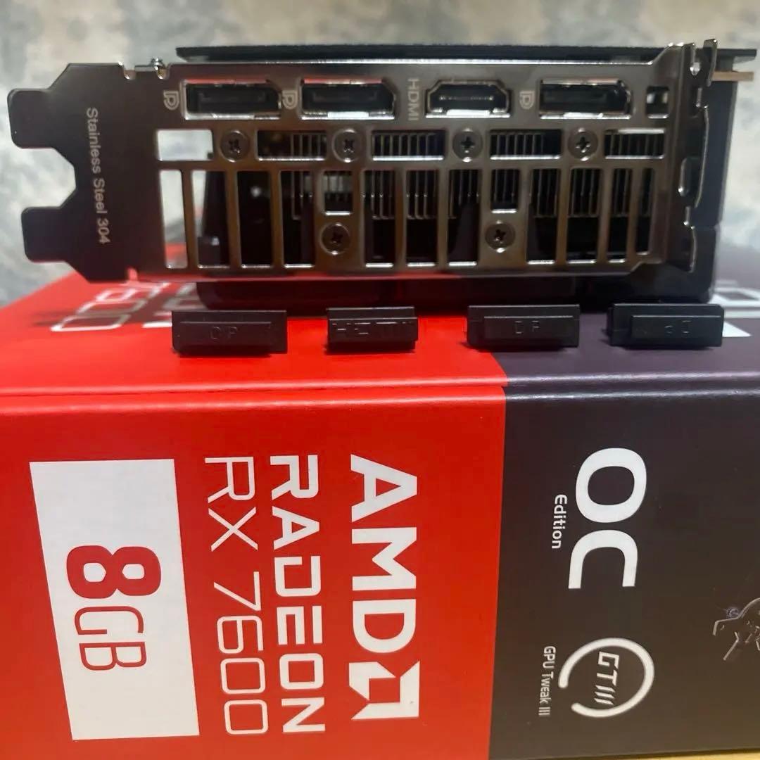 【極美品】ASUS Dual Radeon RX 7600 OC 【使用2ヶ月】