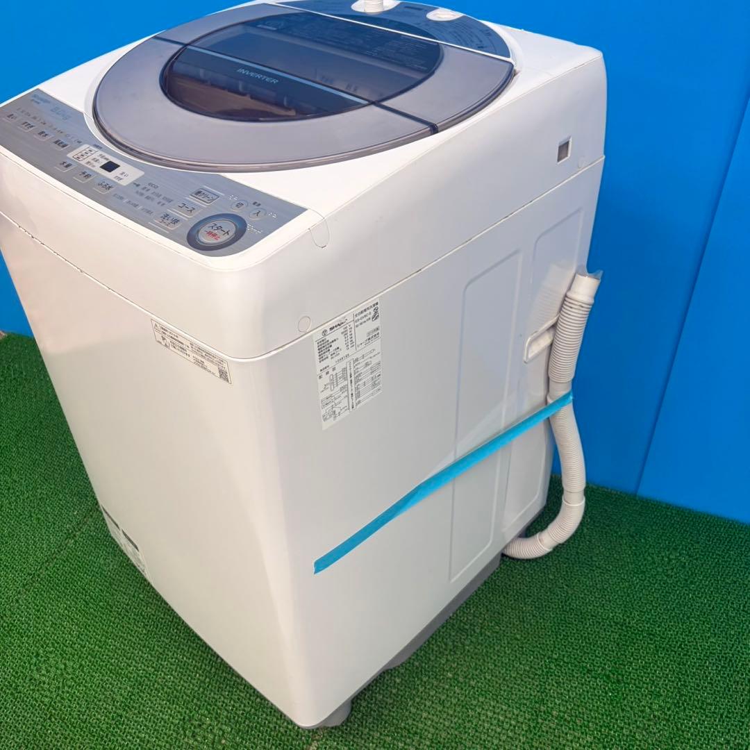 610 SHARP 洗濯機　容量8kg インバーター搭載　一人暮らし　冷蔵庫も有