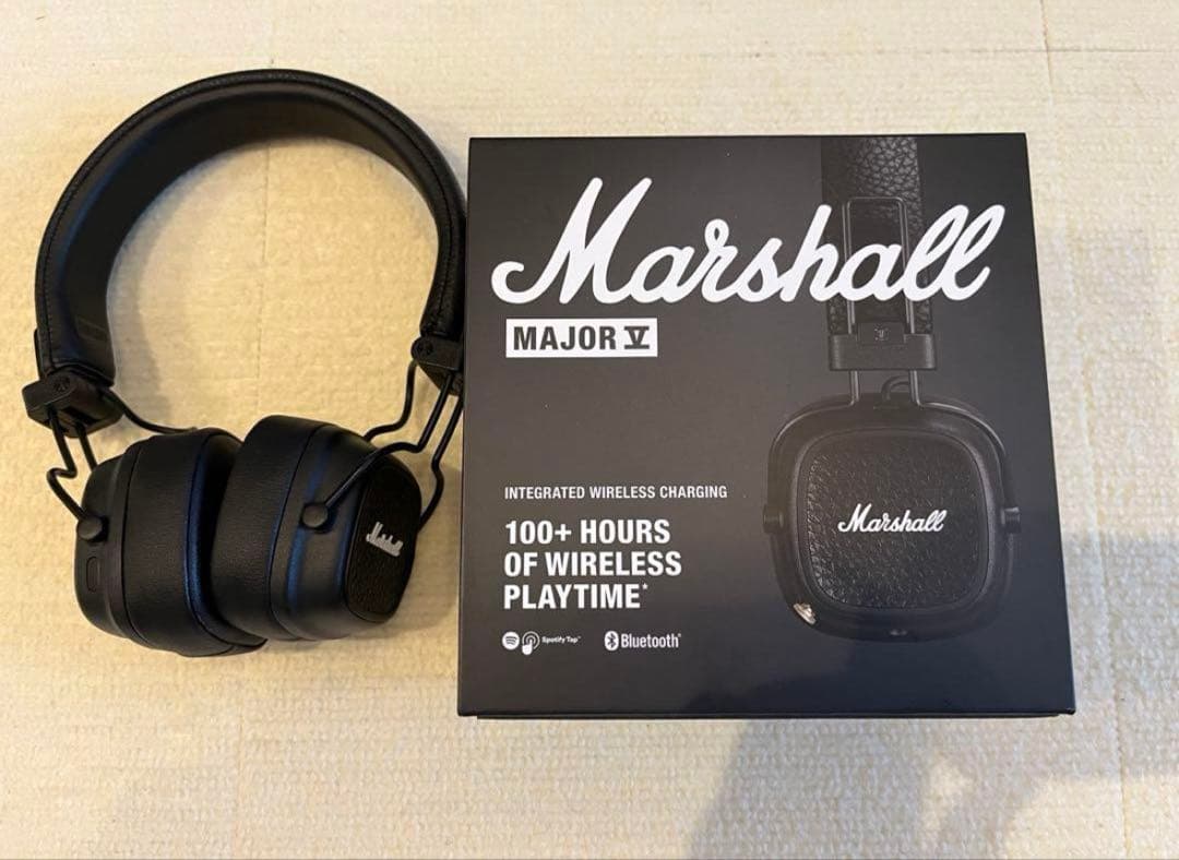 Marshall Major V ワイヤレスヘッドフォン Black