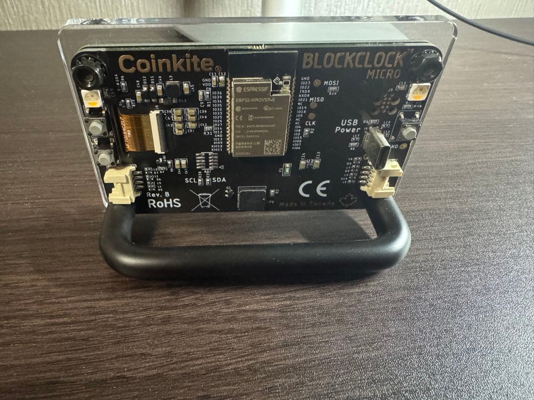 BLOCKCLOCK MICRO - ビット　ブロックチェーン表示時計