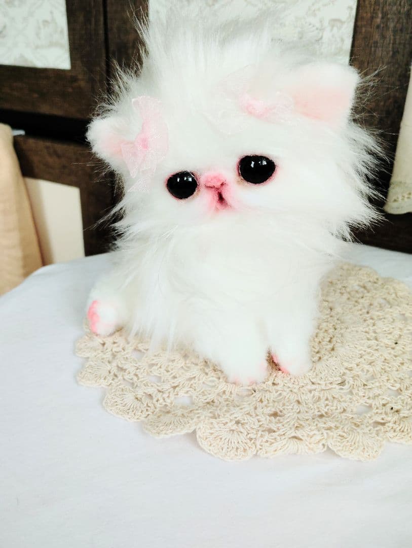 きゅるんオメメ♡子猫のレモンちゃん♡エキゾチック♡アートドール♡ぬいぐるみ♡