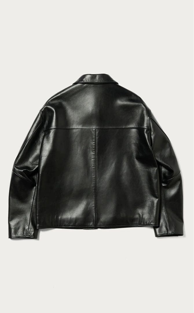 【新品未使用】BEAUTY&YOUTH シープ レザー ジップ ブルゾン L