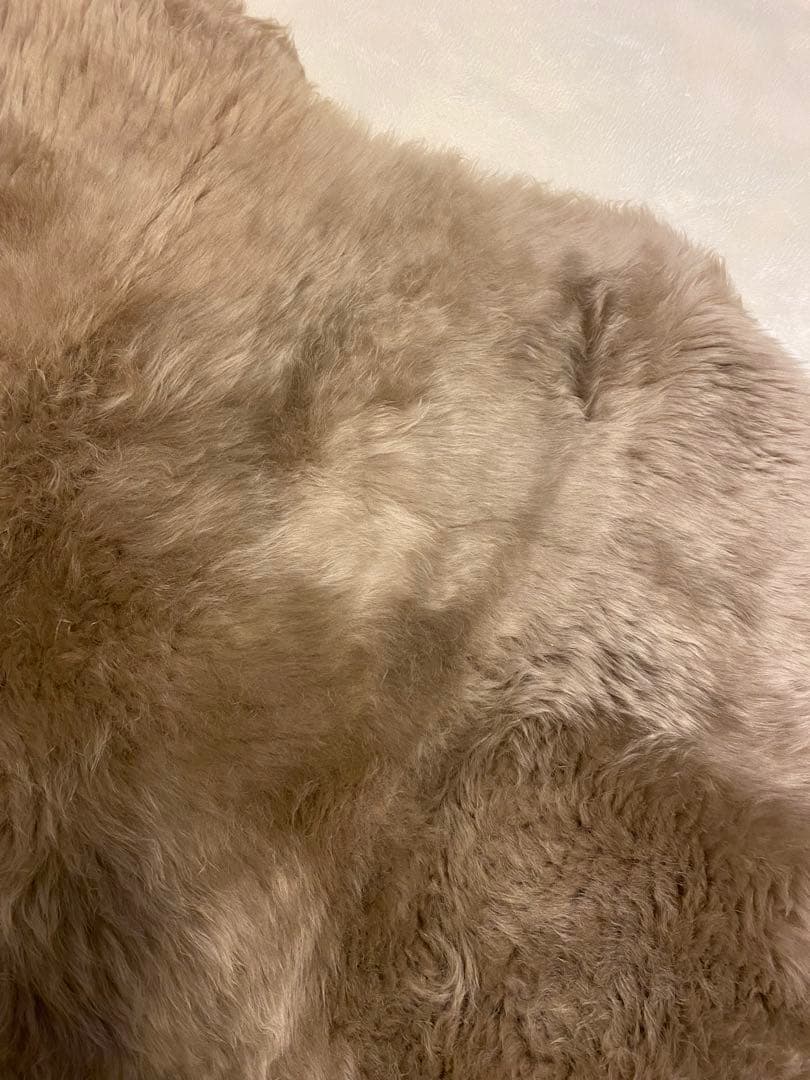 ニチロムートン　ムートンラグ　ニチロ　NICHIRO 羊毛　ブラウン