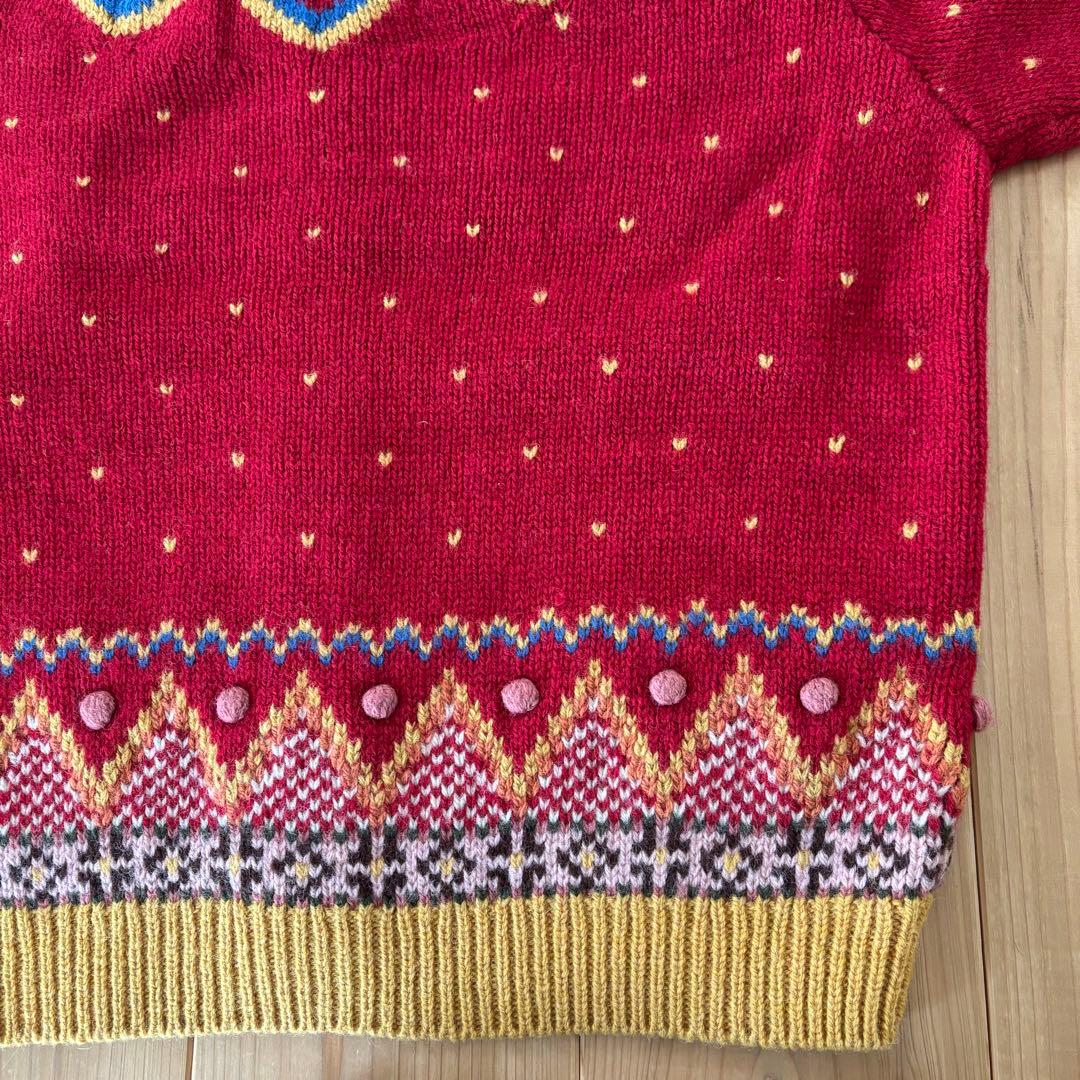 ス*ラ様 ★レア★古着PINK HOUSE ニット カーディガン フーディ立体バ