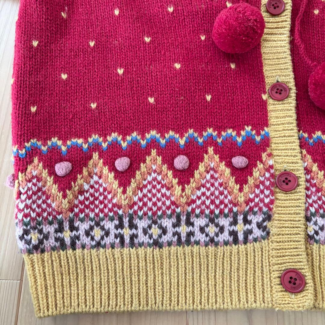 ス*ラ様 ★レア★古着PINK HOUSE ニット カーディガン フーディ立体バ