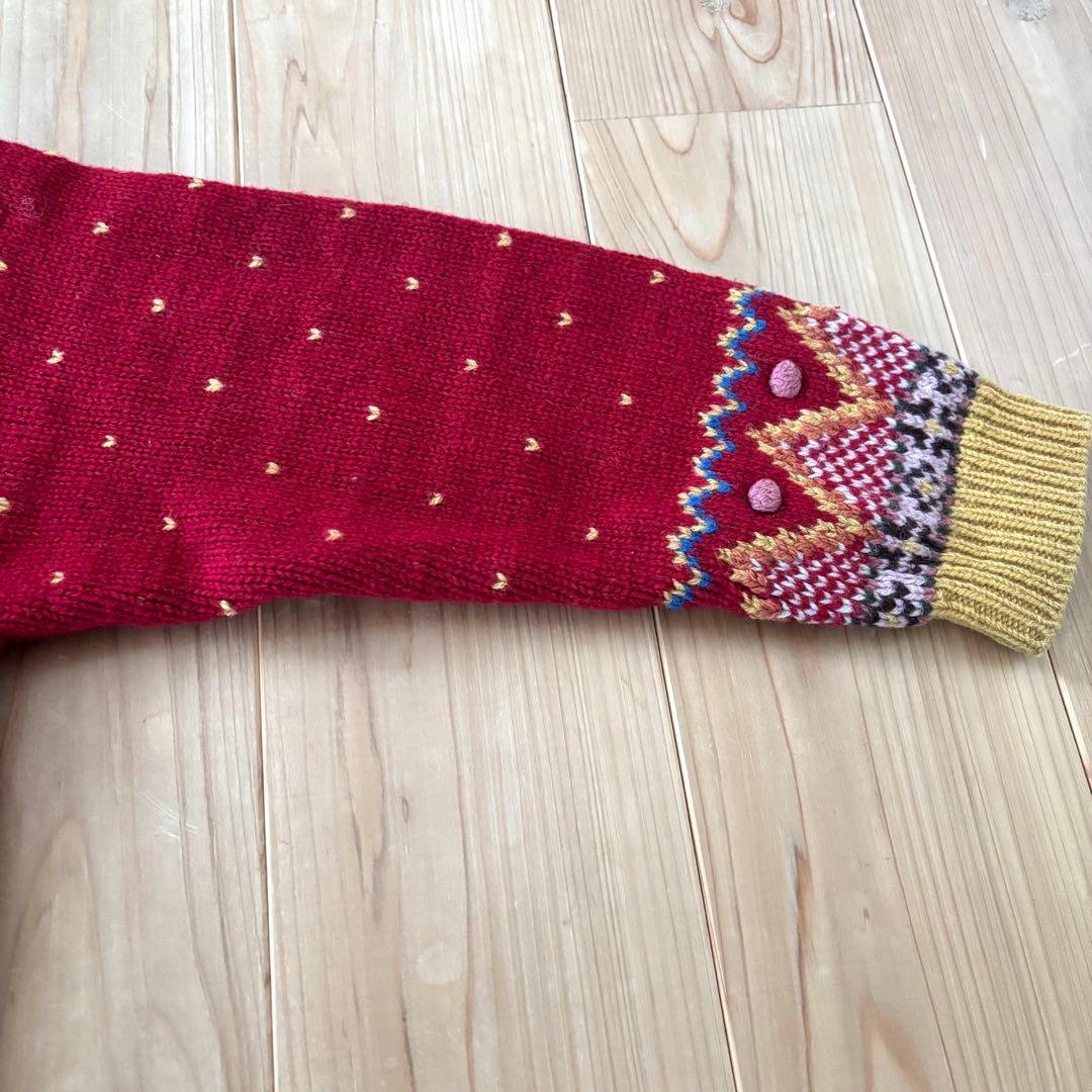 ス*ラ様 ★レア★古着PINK HOUSE ニット カーディガン フーディ立体バ