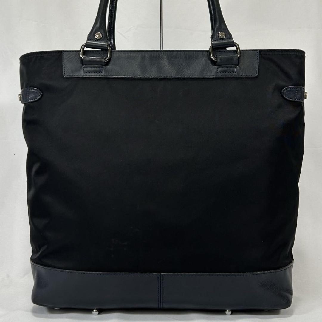 【美品】バーバリーブラックレーベルクレストブリッジ トートバッグ A4可 肩掛け