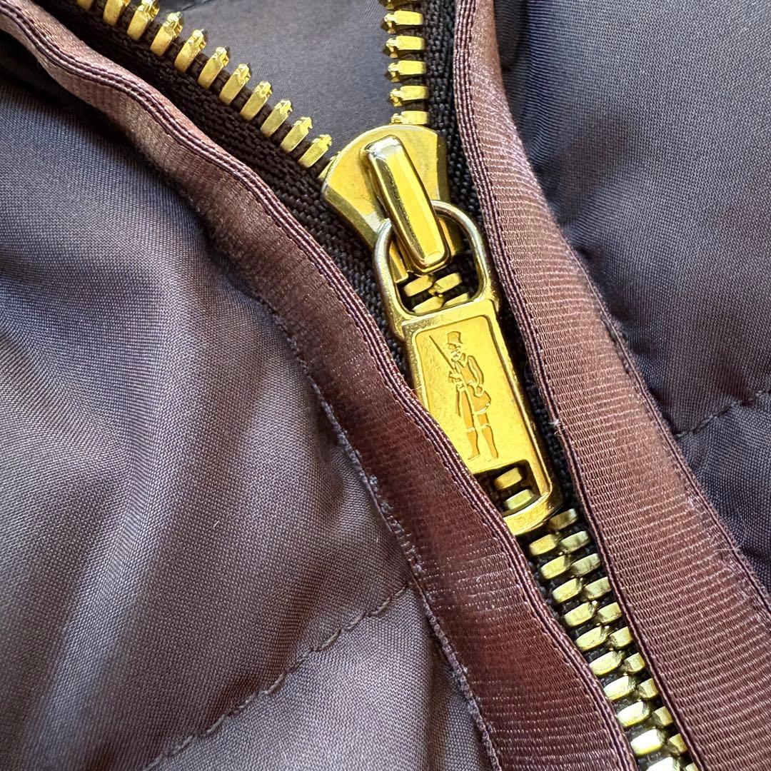 マッキントッシュ　ファー付　ロングダウンコート　ブラウン　32 S相当