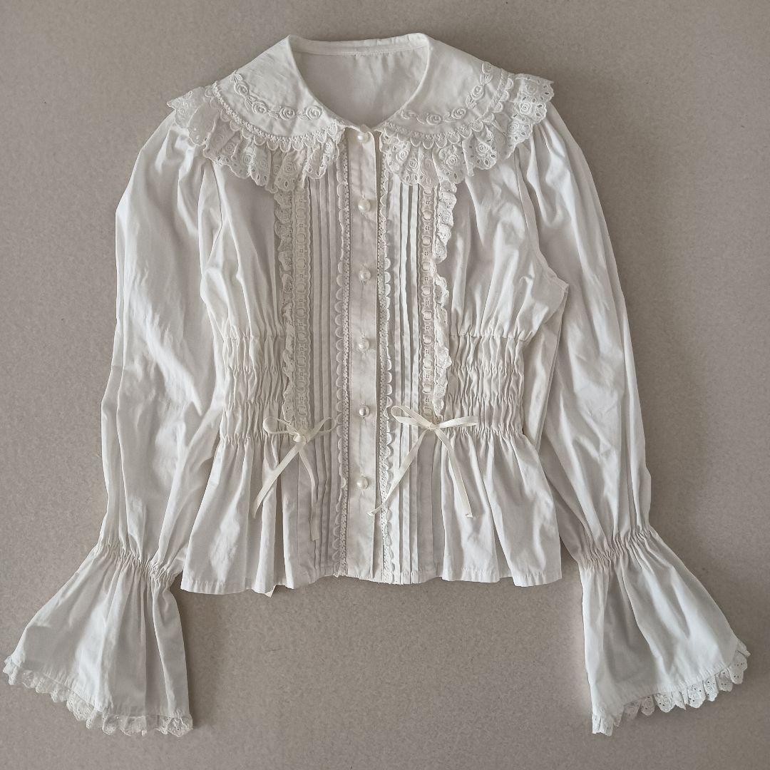 cornet コルネット ロリィタ ロリータ フリル 薔薇 ブラウス