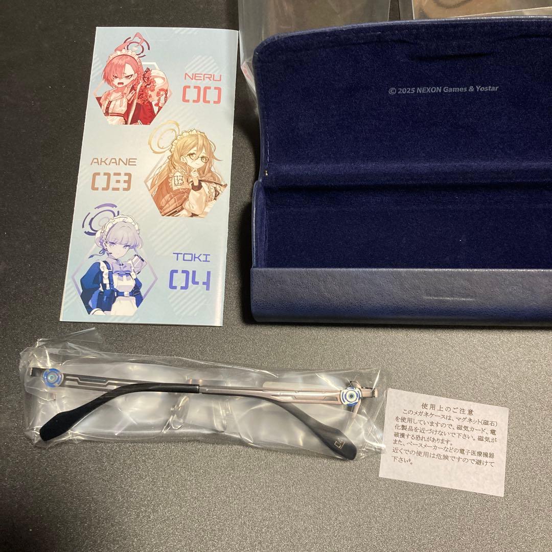 武*者様 本体とケースのみ　執事眼鏡 ブルアカ 飛鳥馬トキ　モデル メガネ