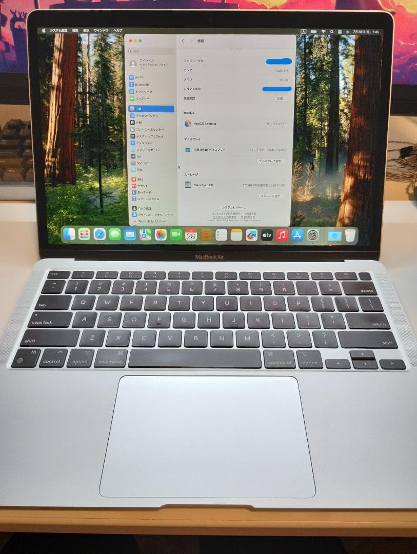 Apple MacBook Air M1 16GB US配列