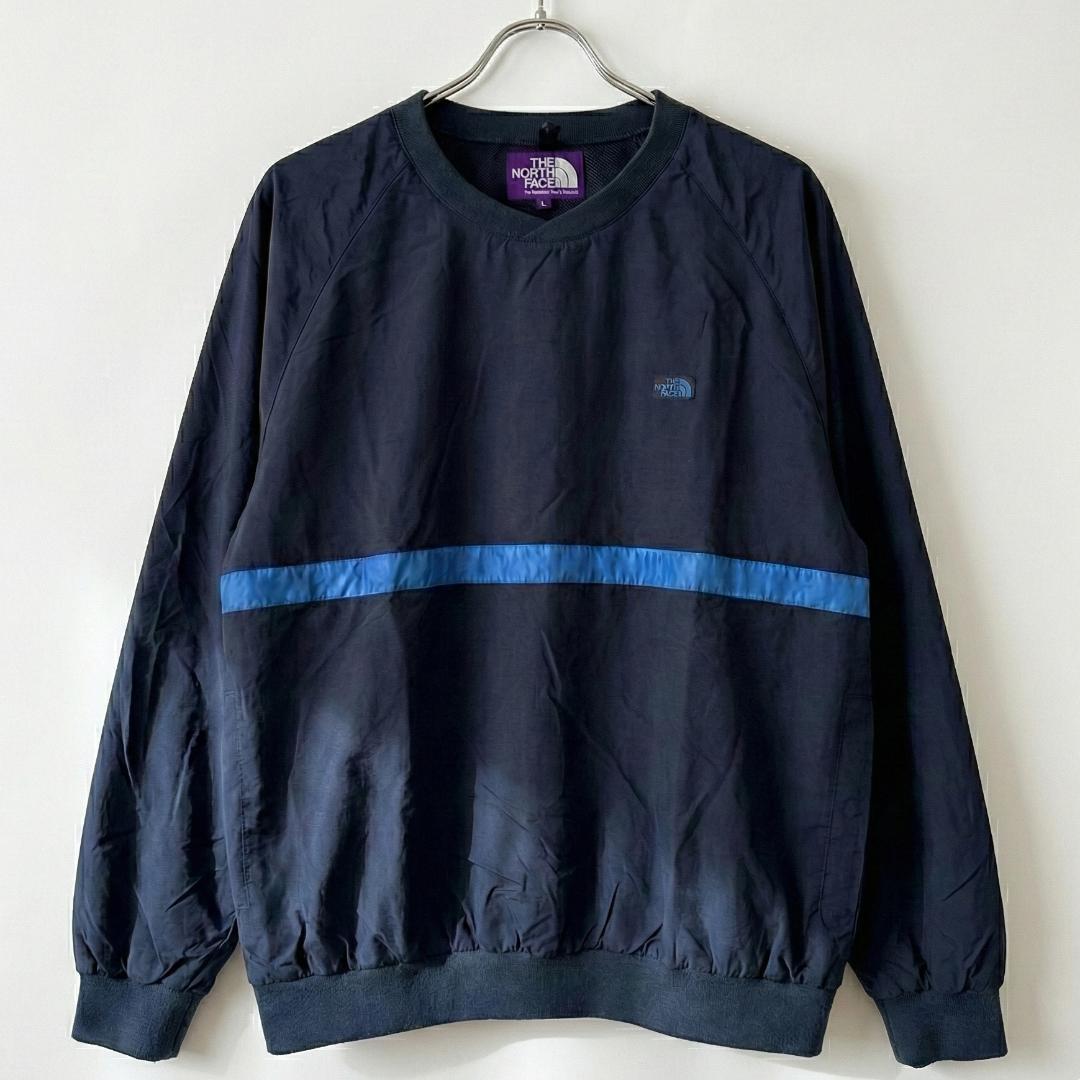 toshi　ノースフェイス パープルレーベル プルオーバー L ネイビー