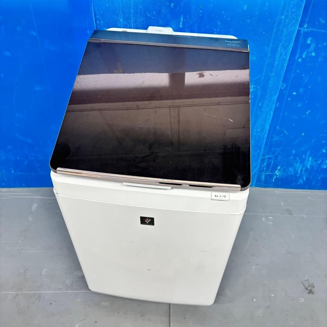 502 SHARP乾燥付き　洗濯機　10/5kg 小型 家庭用 ブラウンカラー