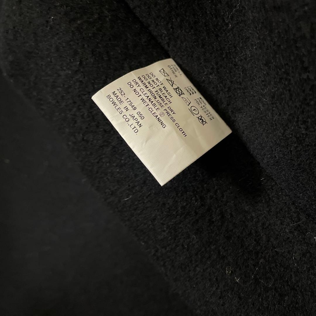 25AW ハイクHYKE ★新品★ダブルフェイス ダッフルコート ボアブラック2