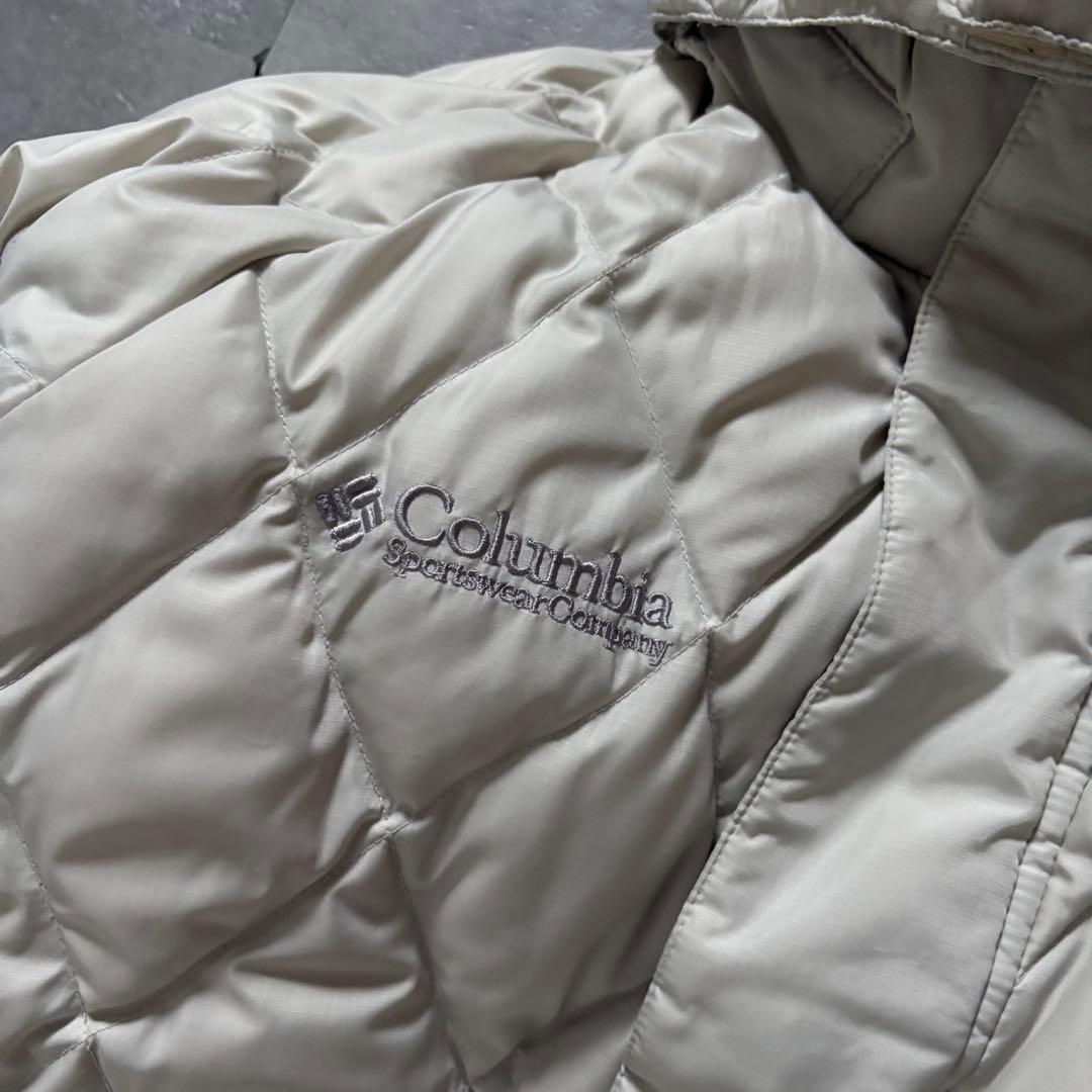 【希少カラー⭐️】極暖Columbia ダウンジャケット　キルティング　白　M