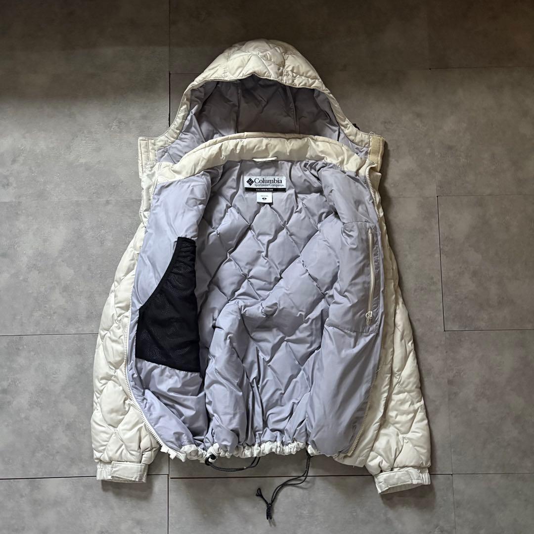 【希少カラー⭐️】極暖Columbia ダウンジャケット　キルティング　白　M