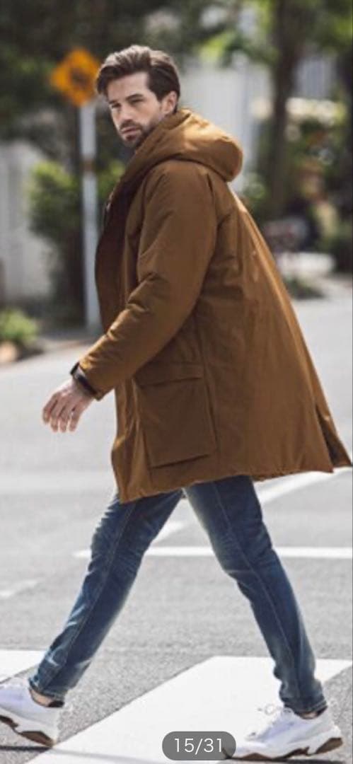 【試着のみ:定価39,600円】ジュンハシモト　ブラック　コート　ビジネス　M