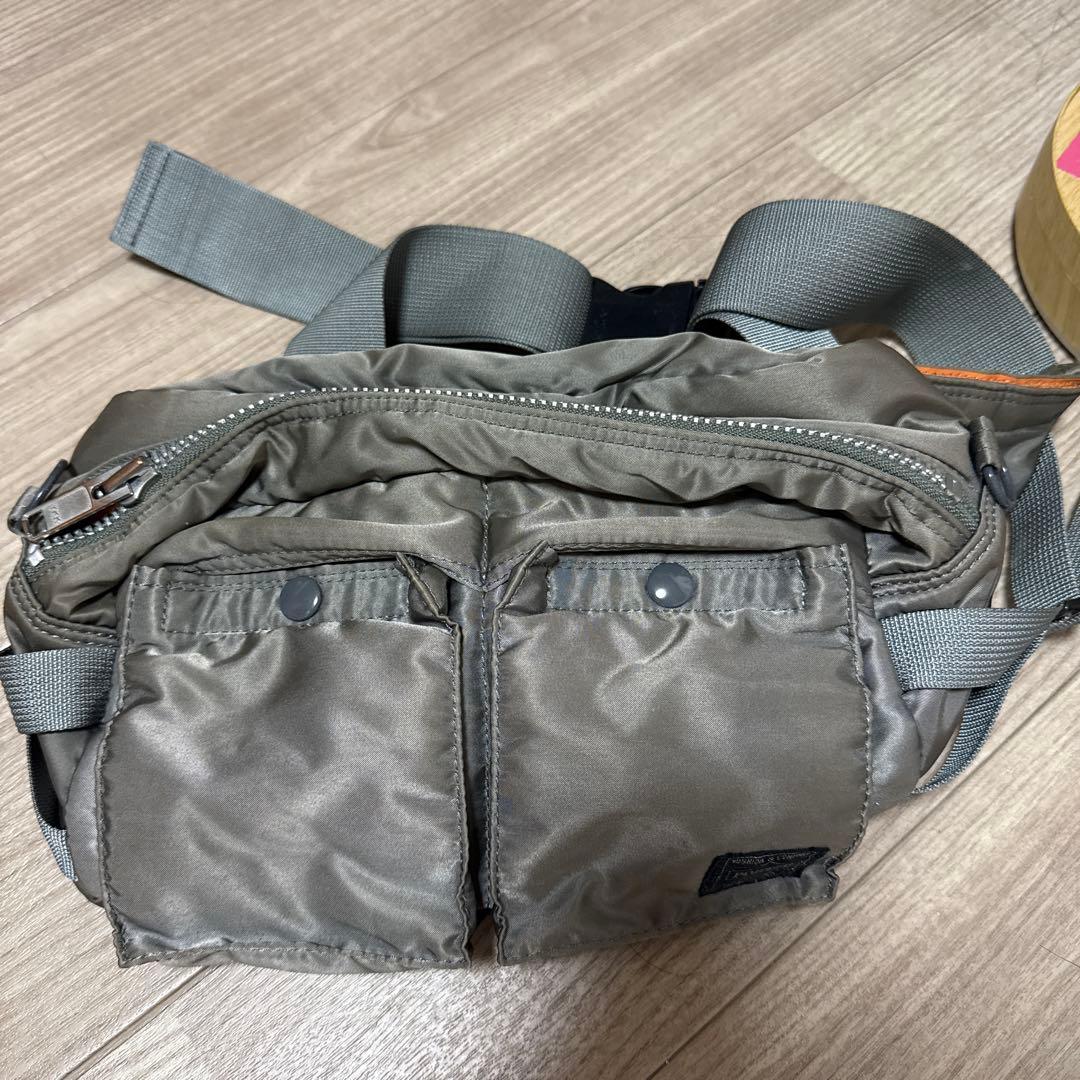 PORTER ボディバッグ シルバーグレー 日本製 tanker
