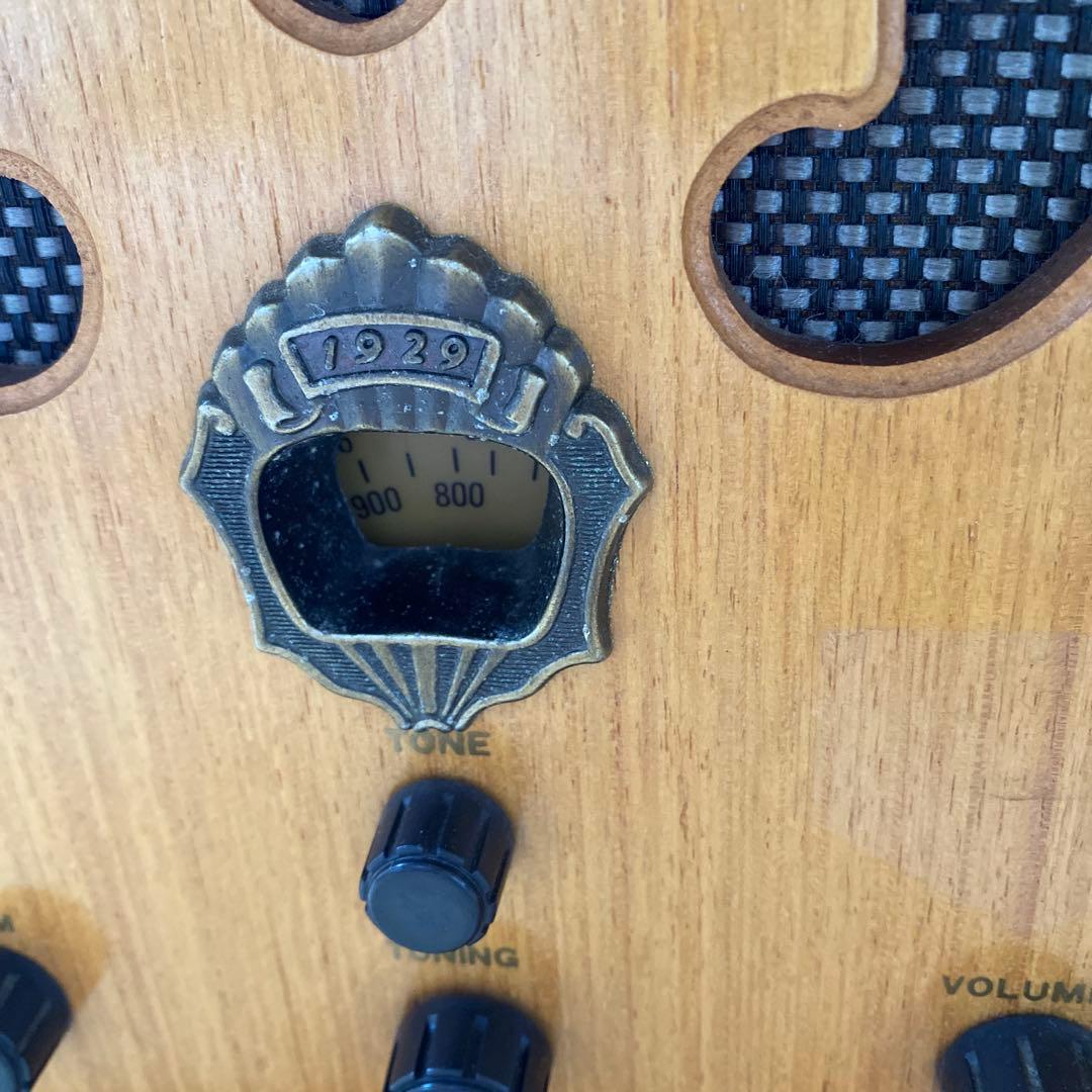 【レトロ】　ジョージア　ラジオ　アンティーク　木製　モダン　お洒落