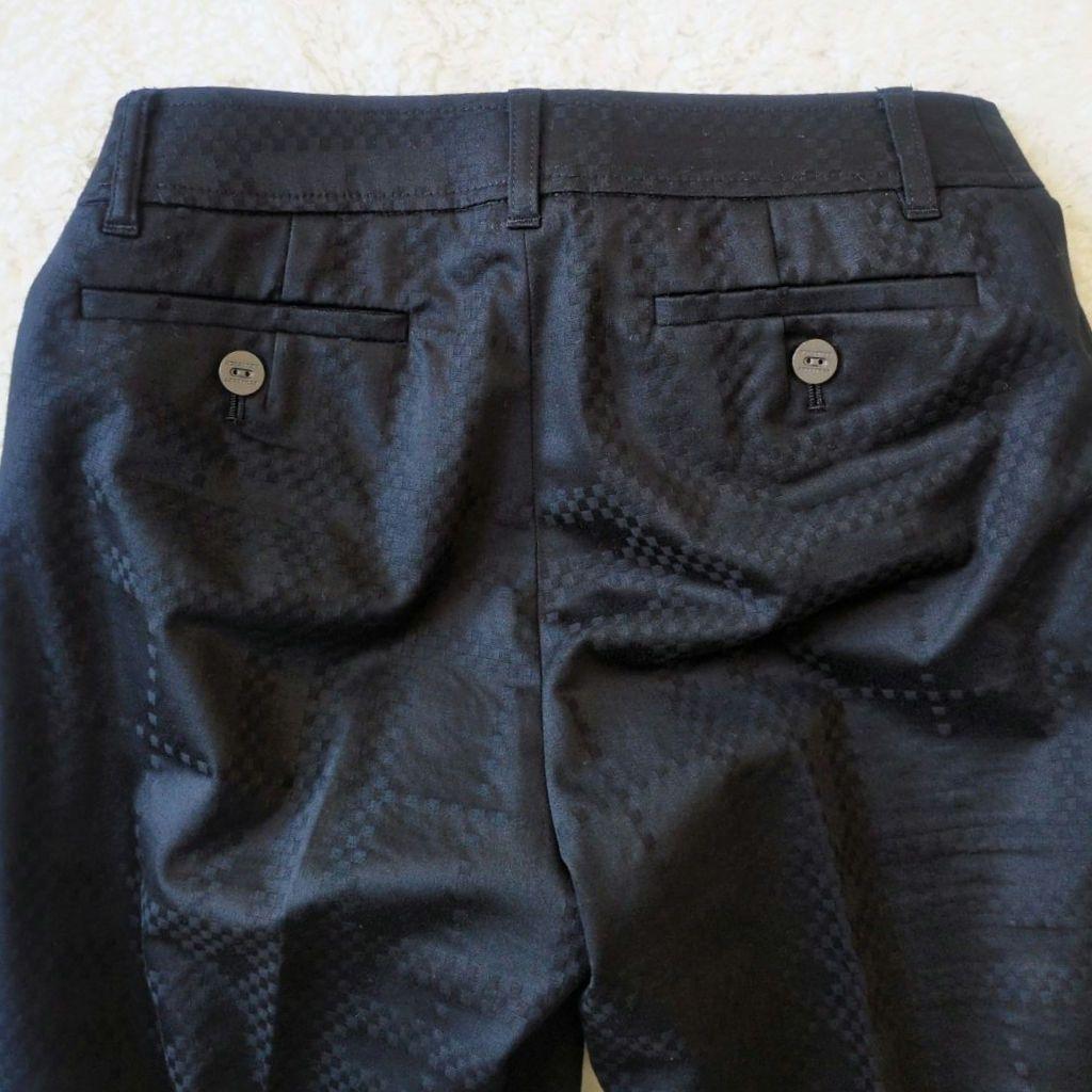 美品 バーバリーロンドン パンツセットアップ ビックチェック ブラック