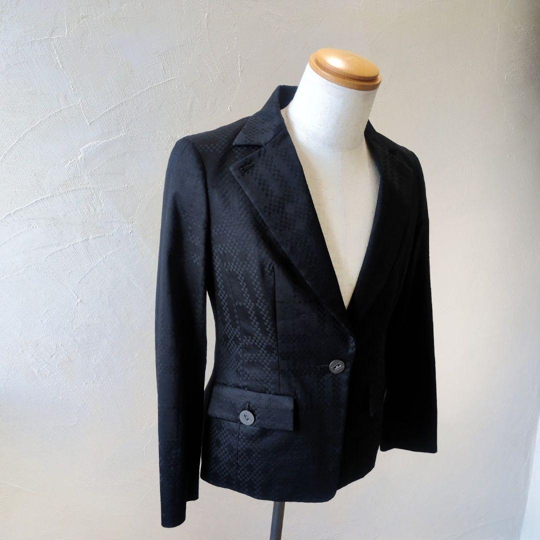 美品 バーバリーロンドン パンツセットアップ ビックチェック ブラック