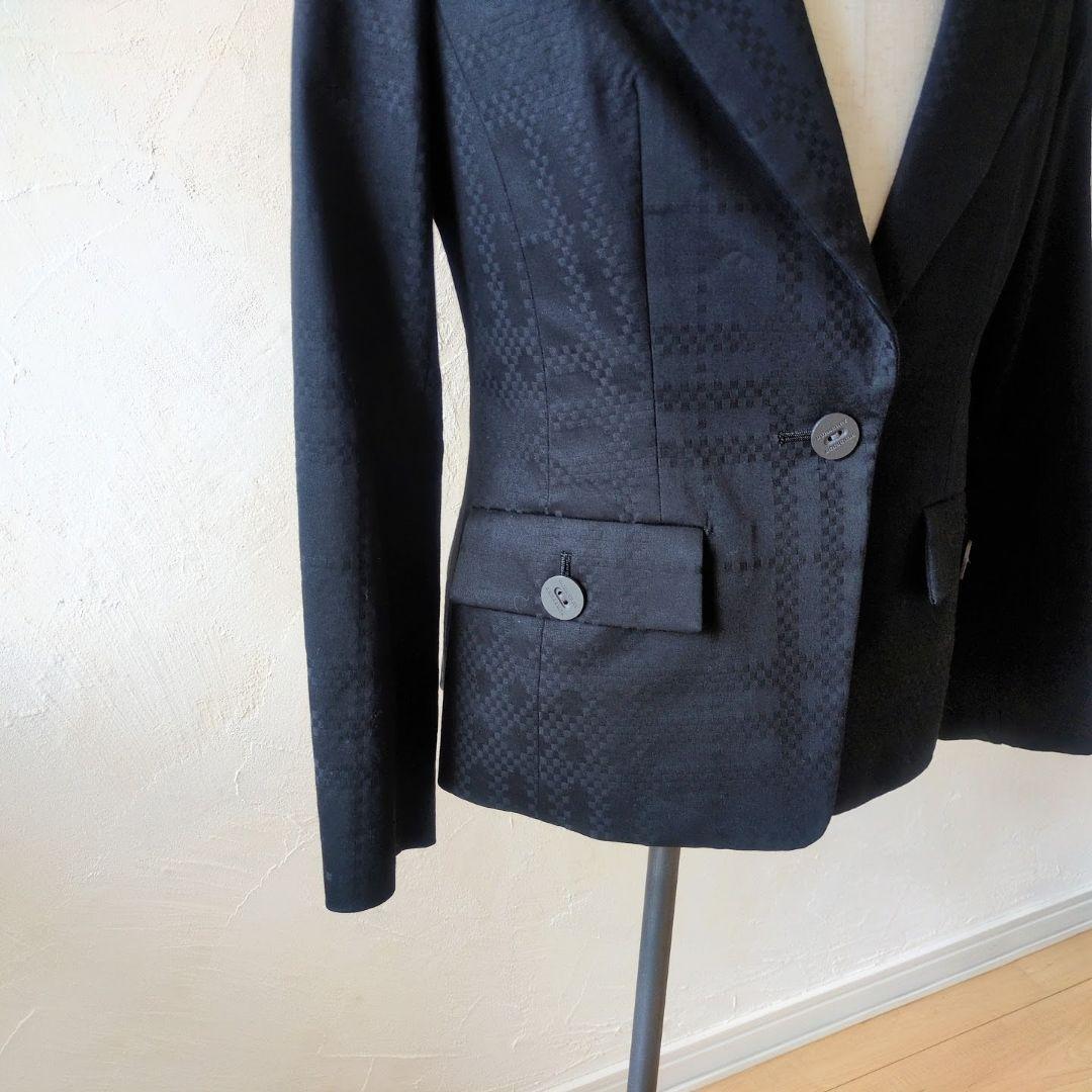 美品 バーバリーロンドン パンツセットアップ ビックチェック ブラック