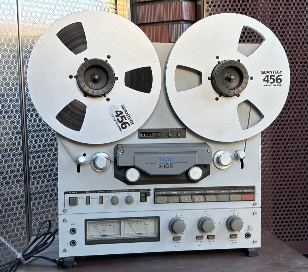 TEAC Ｘ-10R オープンリールデッキ 通電確認済みメタルリール2本付き