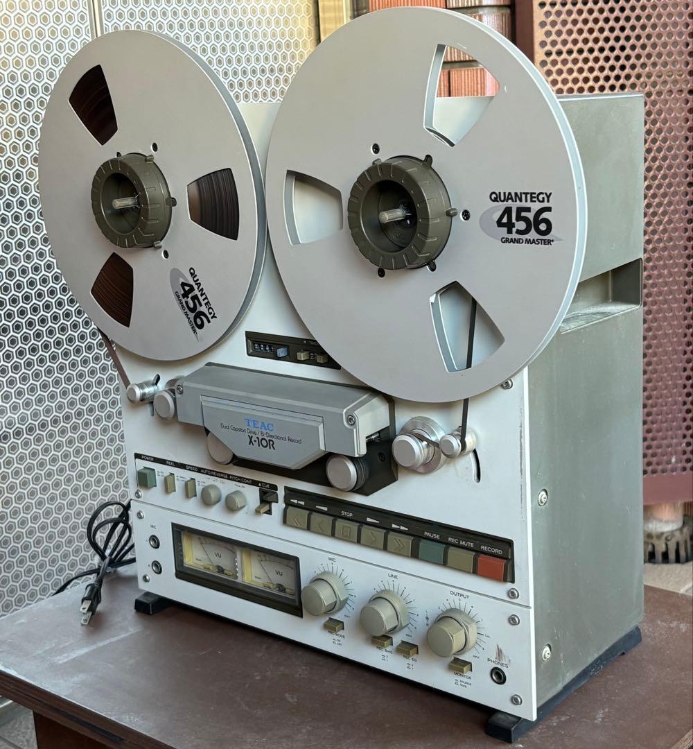 TEAC Ｘ-10R オープンリールデッキ 通電確認済みメタルリール2本付き