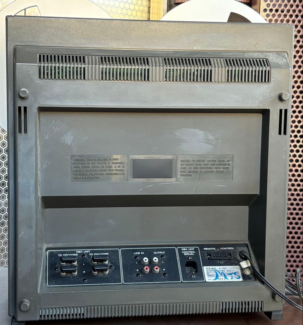 TEAC Ｘ-10R オープンリールデッキ 通電確認済みメタルリール2本付き