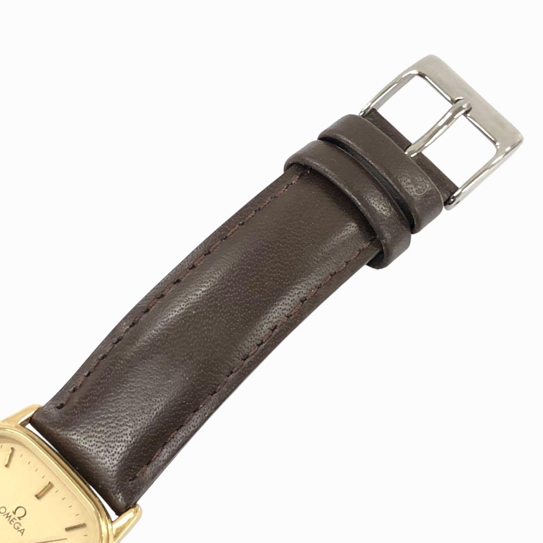 OMEGA オメガ デビル クォーツ オクタゴン 稼働品 社外ベルト