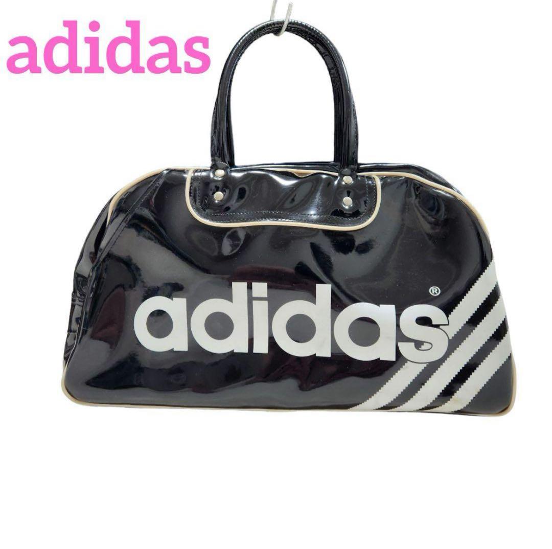 【Y2K】adidas アディダス エナメル ボストンバッグ