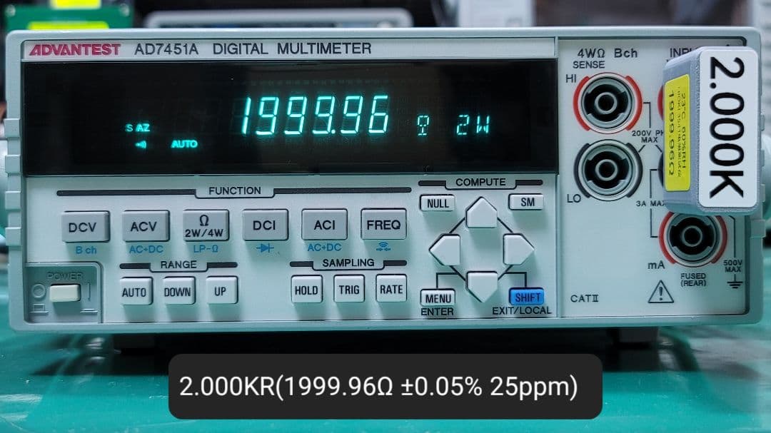 動作良好 ADVANTEST AD7451A デジタルマルチメーター