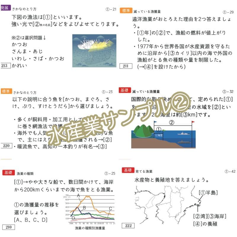 中学受験 暗記カード　極める地理(分野別)　サピックス　コアプラス　予習シリーズ