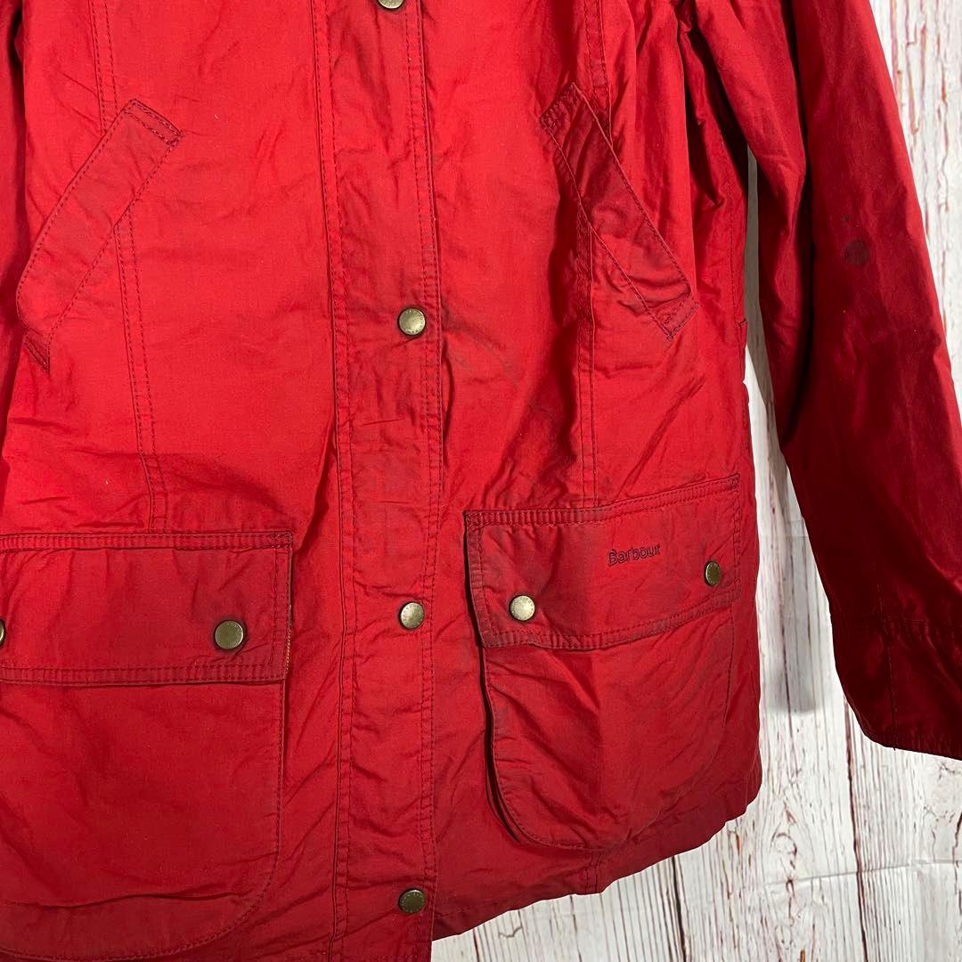 【人気】バブアー オイルドジャケット　赤　 BEDALE ビデイル