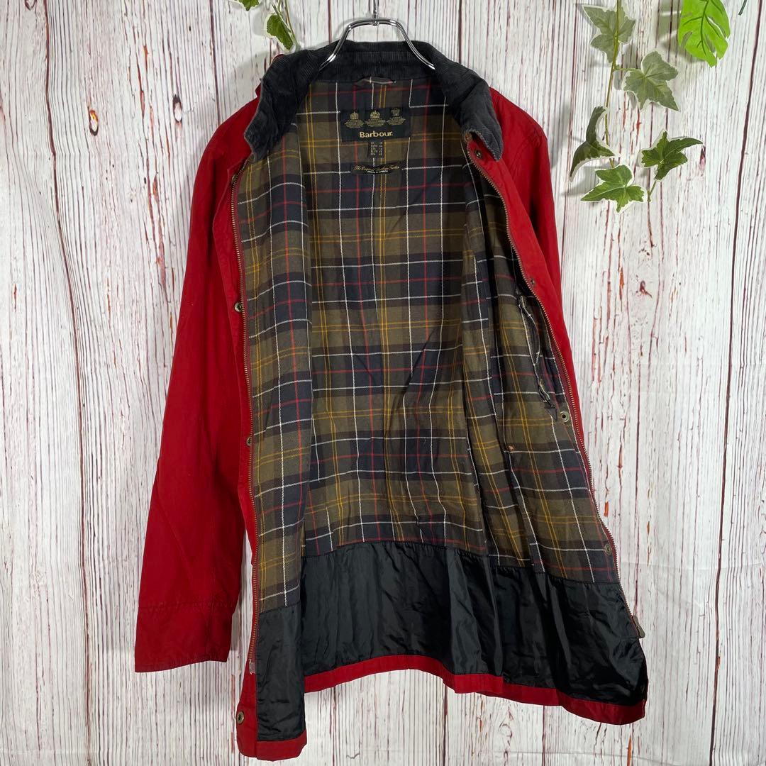 【人気】バブアー オイルドジャケット　赤　 BEDALE ビデイル