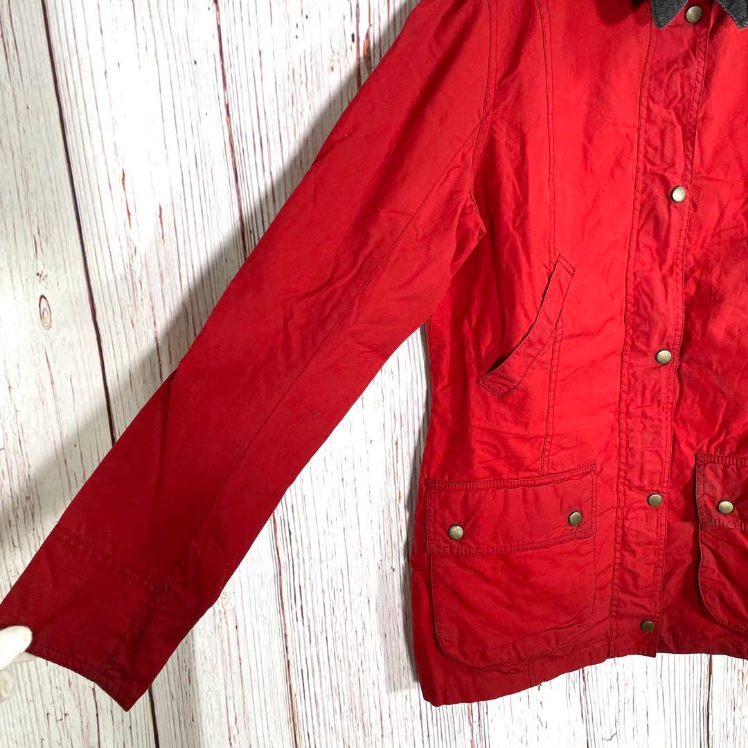 【人気】バブアー オイルドジャケット　赤　 BEDALE ビデイル