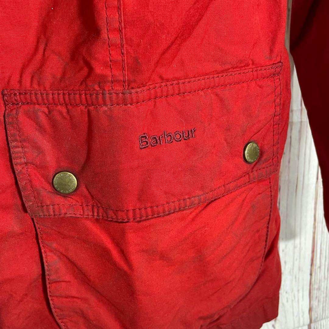 【人気】バブアー オイルドジャケット　赤　 BEDALE ビデイル