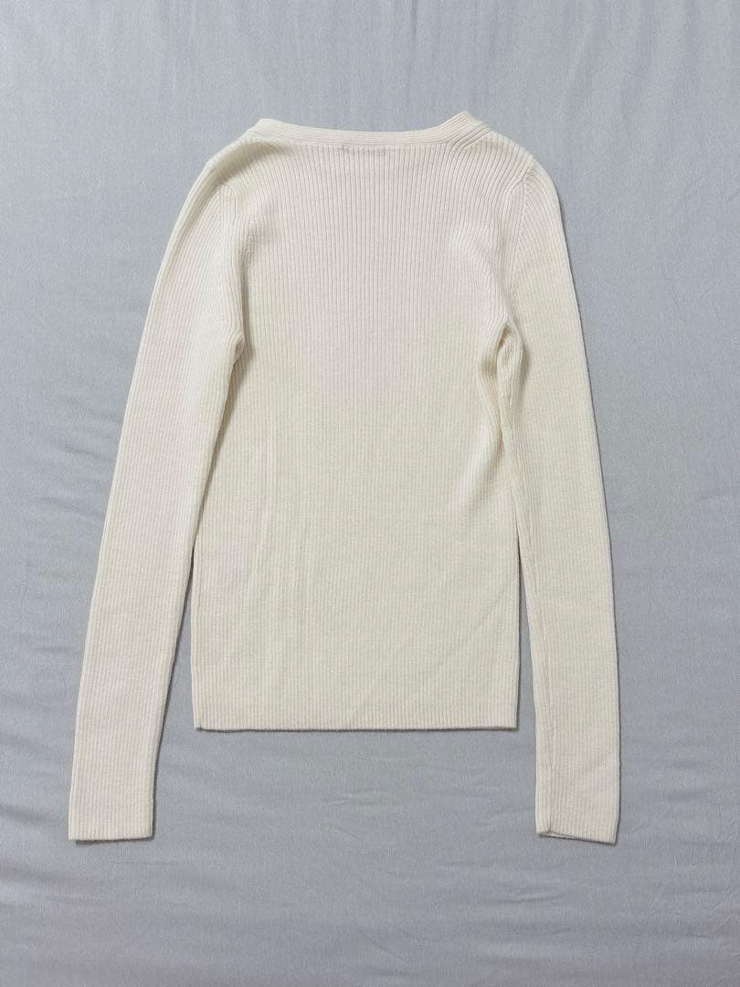 1/22終◆極美品✨SLOANE スローン 14Gリブ ラウンドネックニット