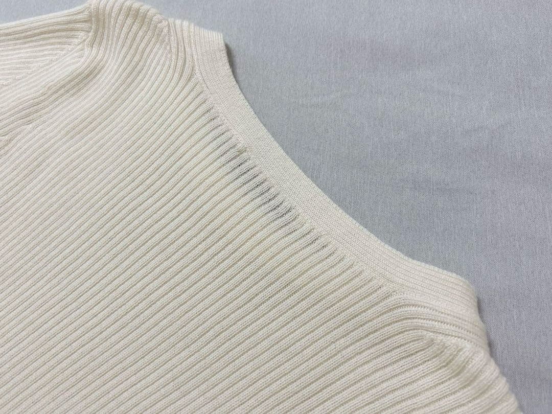 1/22終◆極美品✨SLOANE スローン 14Gリブ ラウンドネックニット